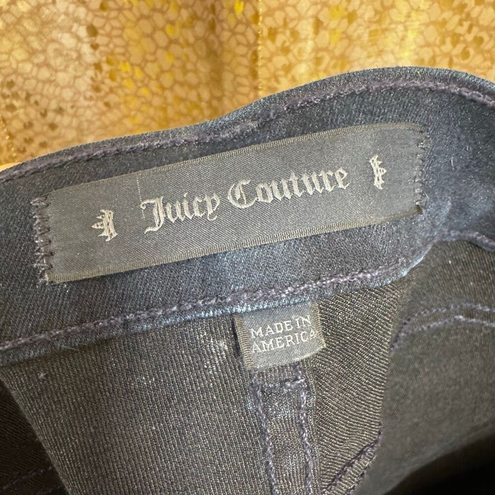 Juicy Couture Silver Metallic Coated Stretch Skinny Jeans Size 30 - Picture 3 of 12